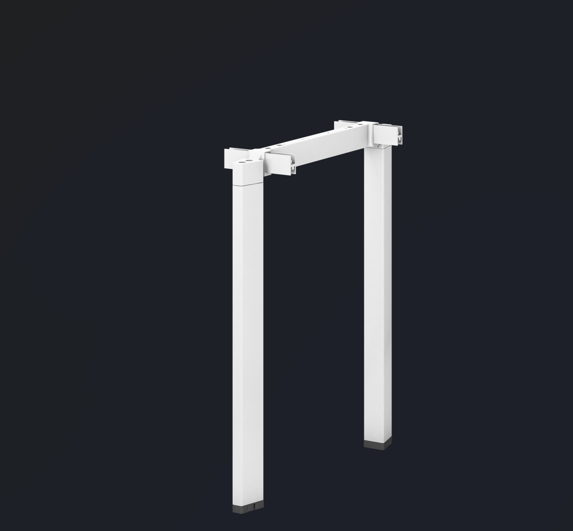 6 Seater Workstation with Fabric Partition (U LEG)