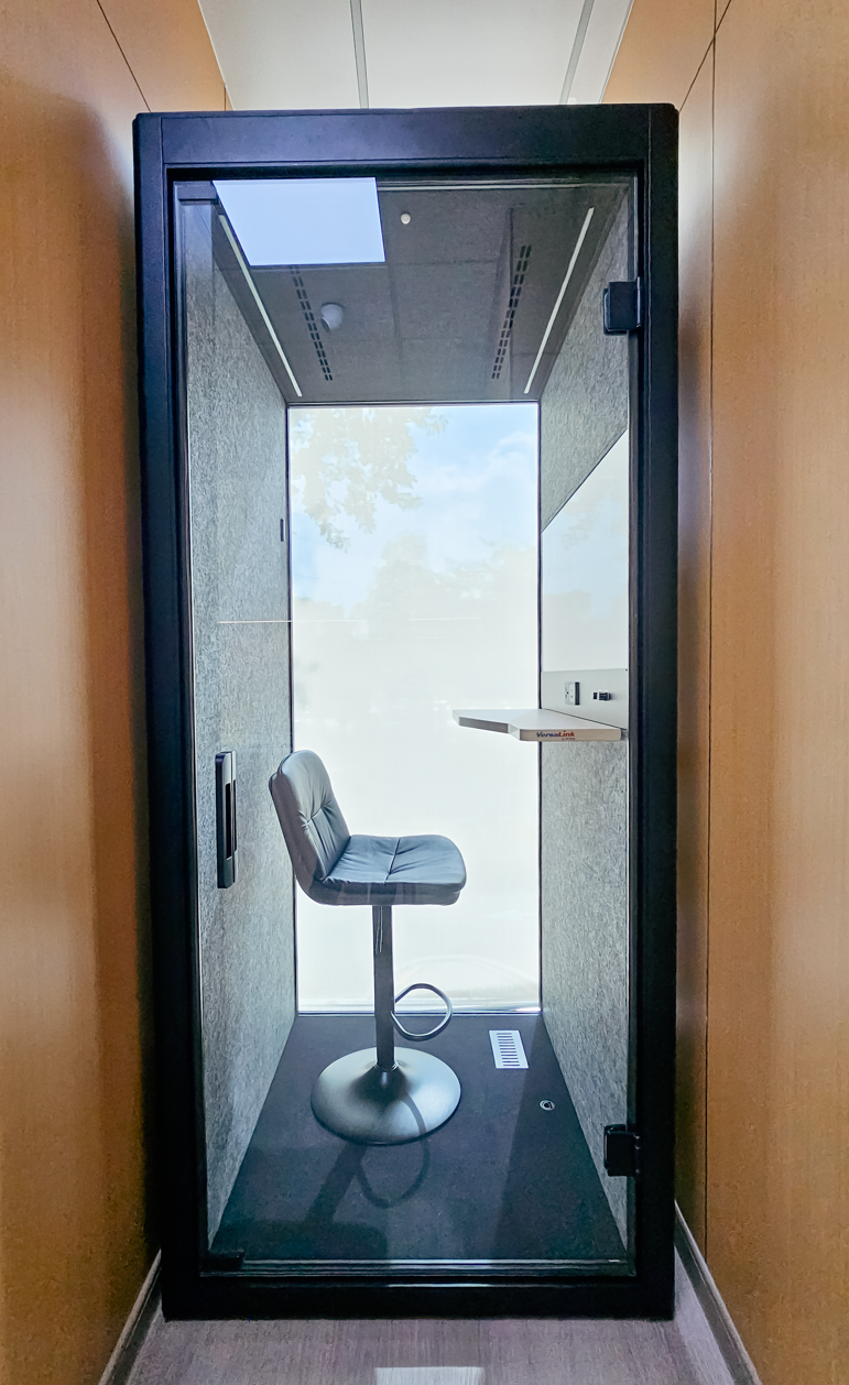 S Pod - Office Tele-Booth/Phone Booth | Silent Acoustic Pod - For 1 Seater (kindly contact us before ordering)