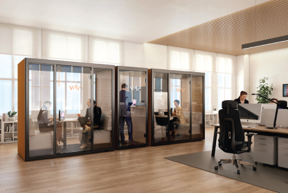 TEAM Pod - Office Tele-Booth | Office Phone Booth - For 2 - 4 Seater (Kindly contact us before order)