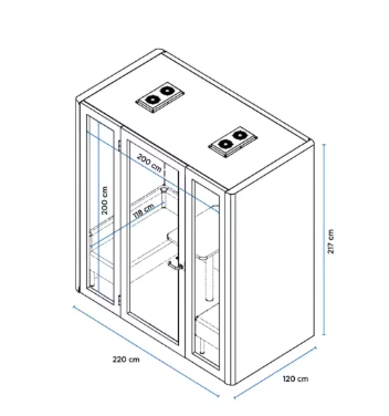 Quattro Office Pod - Up to 4 Seater