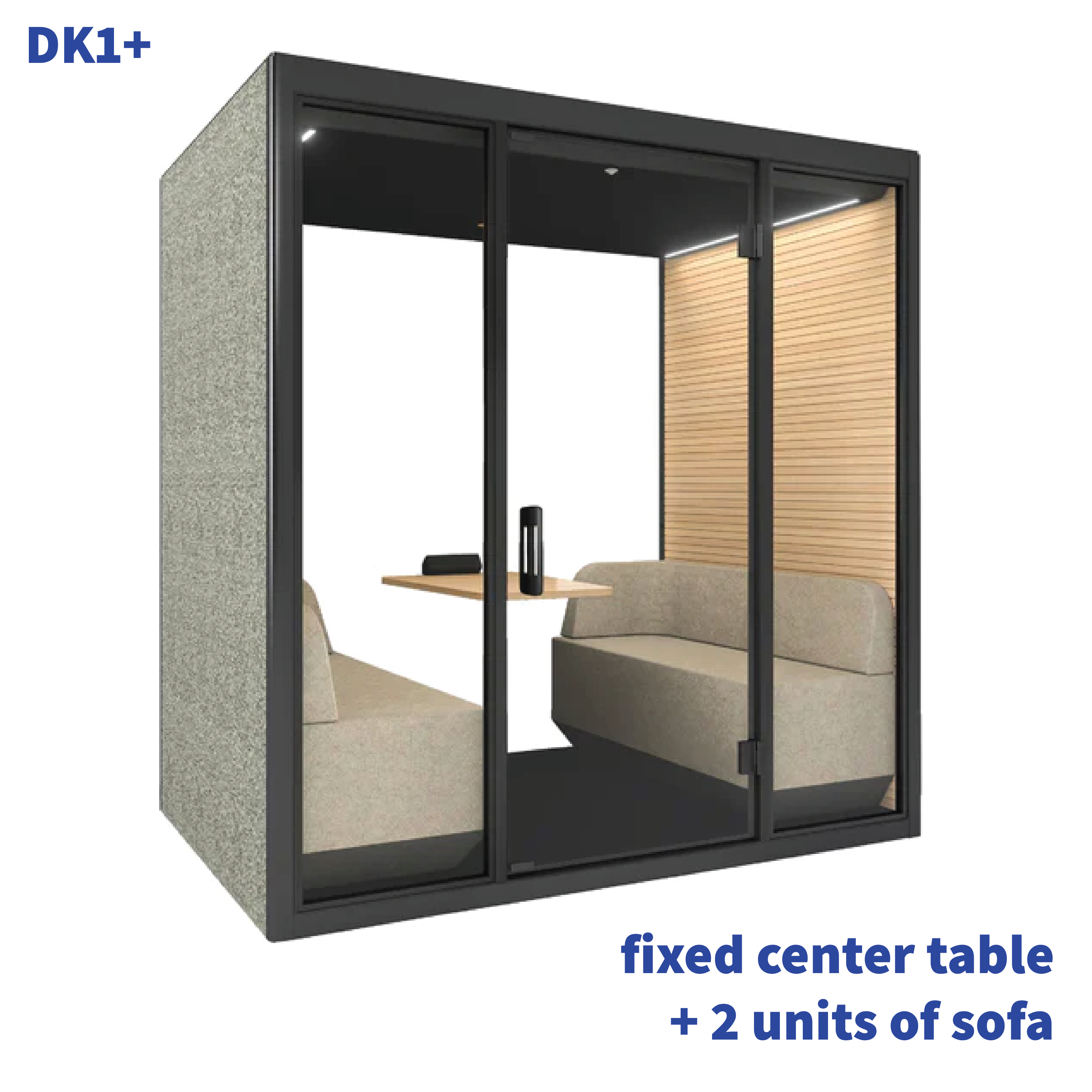 TEAM Pod + | Sharing Pod+ | Office Tele-Booth | Office Phone Booth - For Up to 6 Seater (Kindly contact us before order)