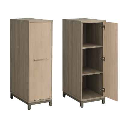 (MIX7) Single Swinging Door Medium Height Cabinet - 1280H mm