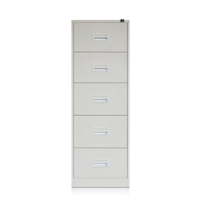 5 Drawer Filing Cabinet with Recess Handle c/w Ball Bearing Slide