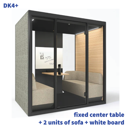 TEAM Pod + | Sharing Pod+ | Office Tele-Booth | Office Phone Booth - For Up to 6 Seater (Kindly contact us before order)