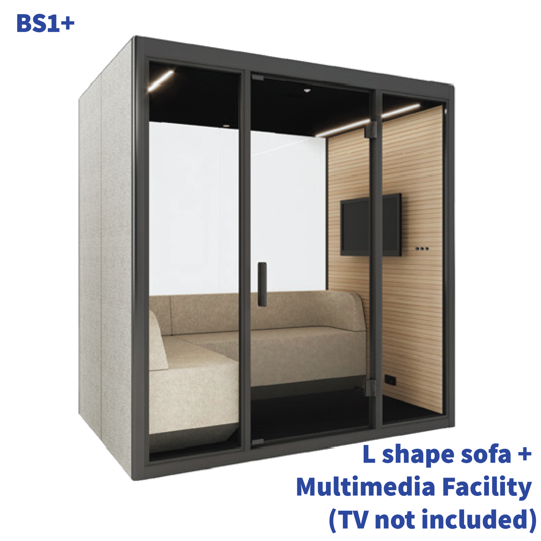 TEAM Pod + | Sharing Pod+ | Office Tele-Booth | Office Phone Booth - For Up to 6 Seater (Kindly contact us before order)