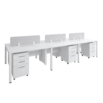 6 Seater Office Workstation - N Leg (Kindly contact us to order)