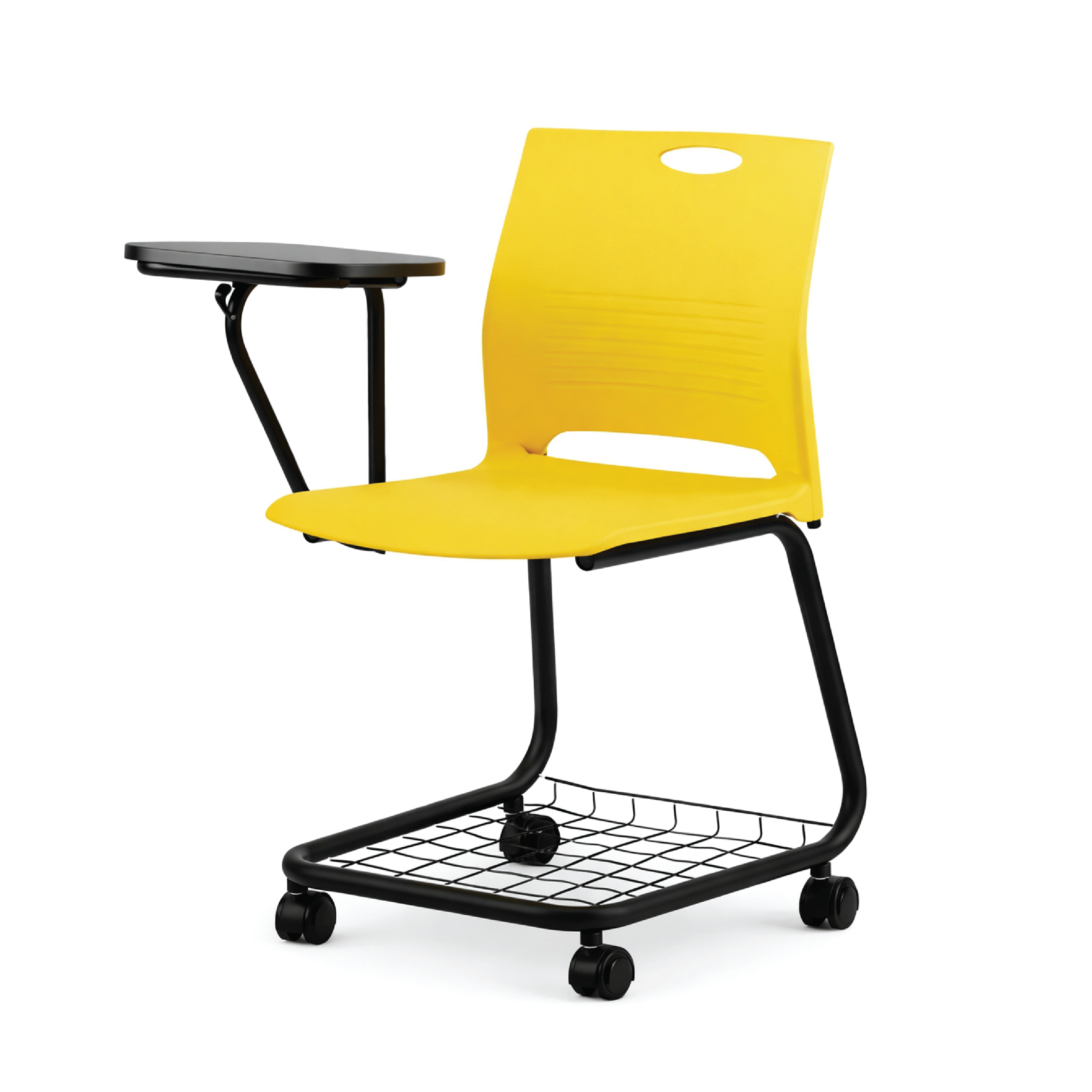 PIX4 PIX4 Mobile Classroom / Tuition Chair with Bottom Tray + Writing Tablet