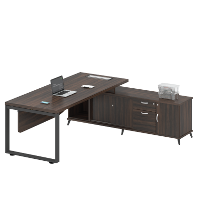 Director Table Set with Side Cabinet (SQ)