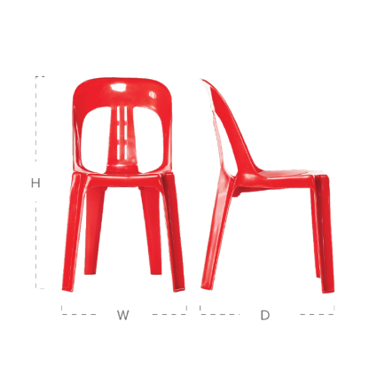Nova Plastic Chair | Durable Stackable Resin Chair Malaysia