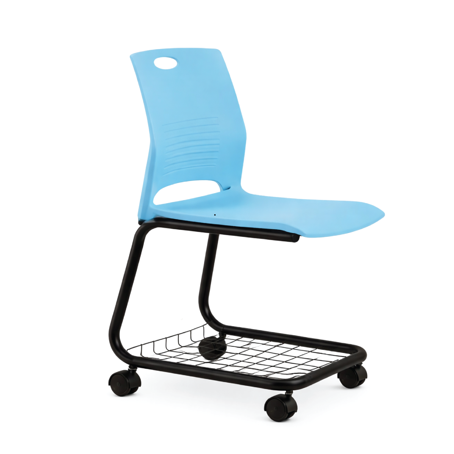 PIX4 Mobile Office Training/Pantry Chair with Bottom Tray
