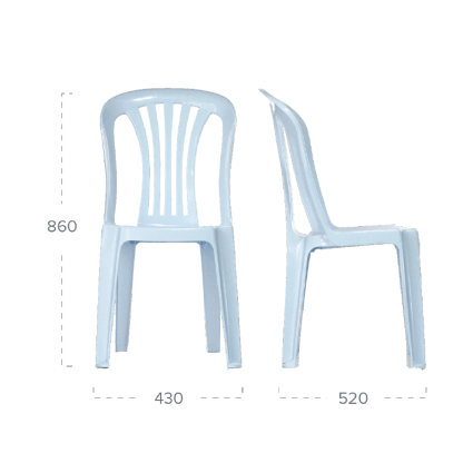 Aura Plastic Chair | Stackable Resin Dining & Cafeteria Chair Malaysia(minimum order: 5 units)