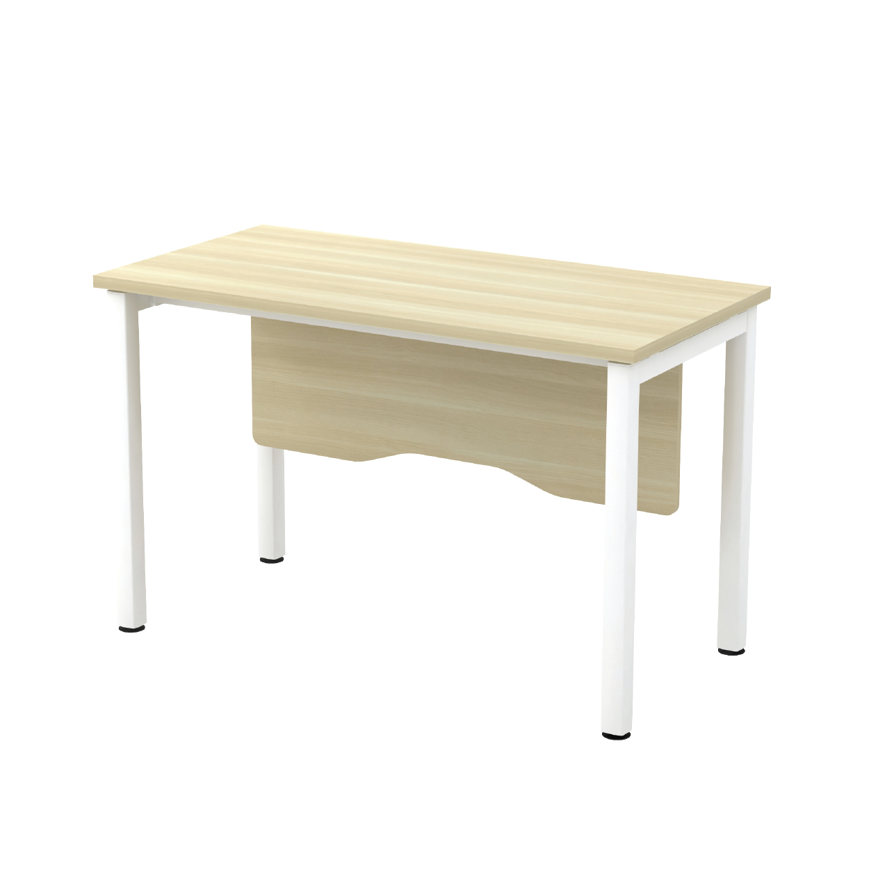 Standard Office Table with Wooden Modesty Panel without Grommet Hole - SL