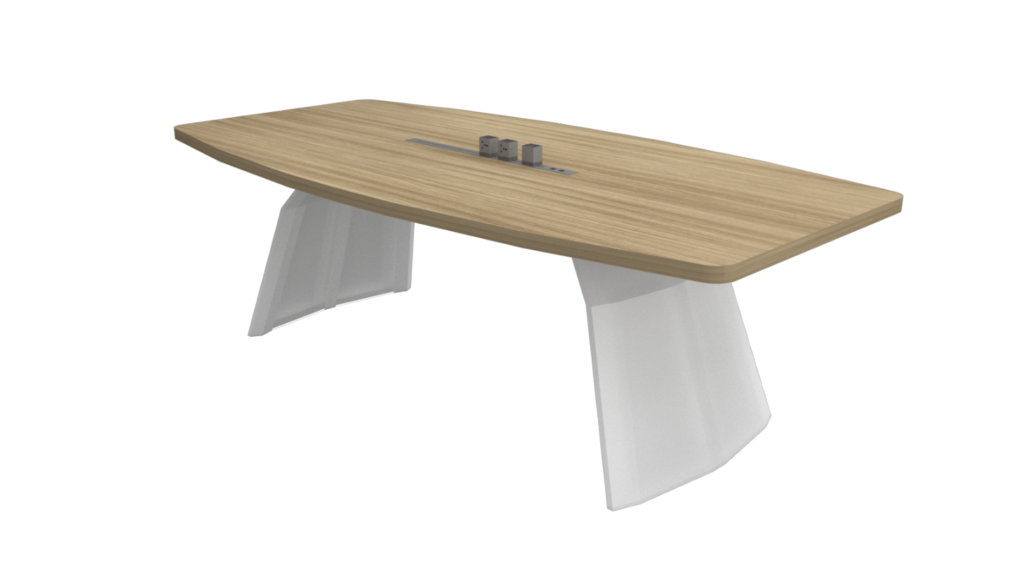 TENSOR Rectangular Conference Table - 2400W x 1200/900D mm