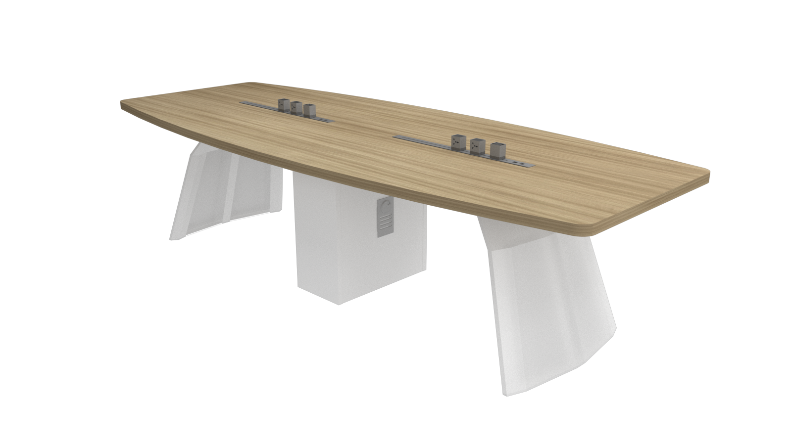 TENSOR Rectangular Conference Table - 3000W x 1200/900D mm
