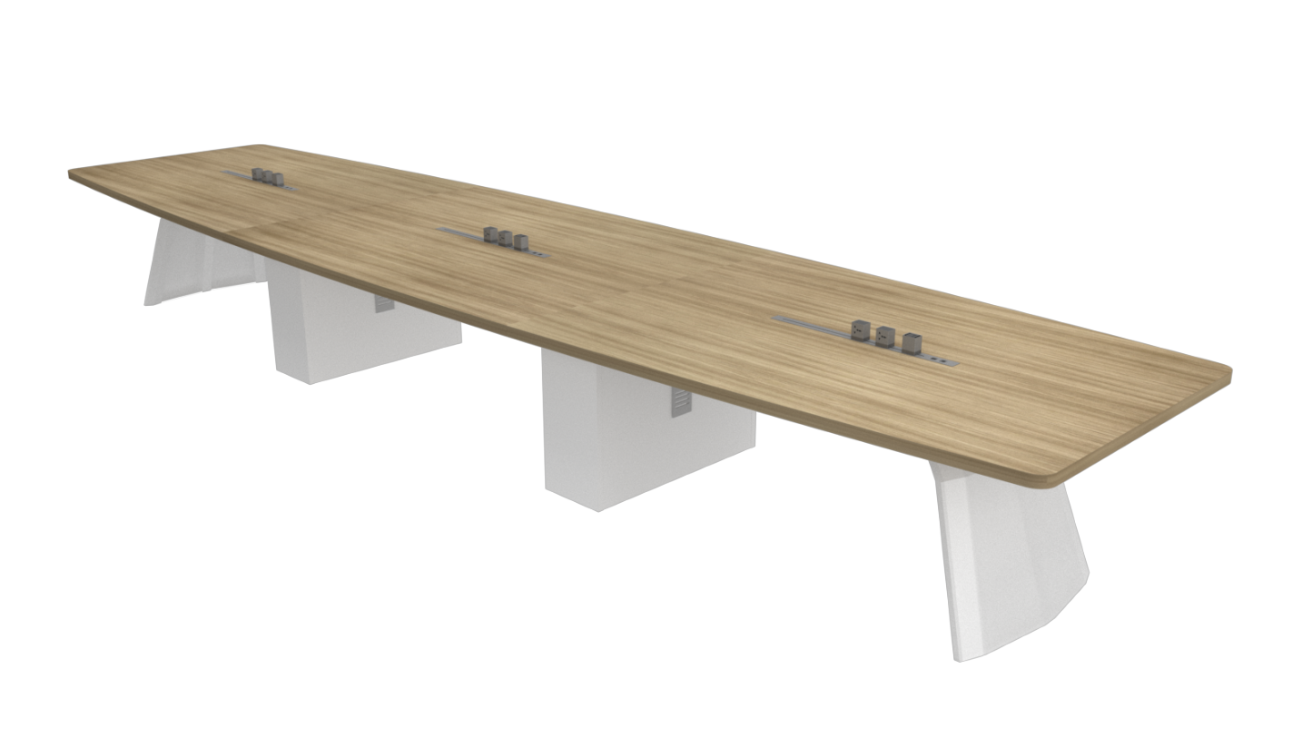 TENSOR Rectangular Conference Table - 6000W x 1500/1200D mm