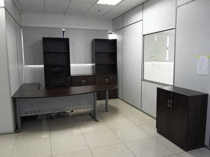 Executive Office Table Set with Combination of Cabinets (Q)