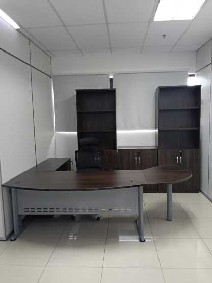 Executive Office Table Set with Combination of Cabinets (Q)