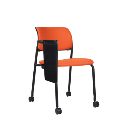 XER Training Room Chair (with Fabric Back Pad + Wheels + Tablet)