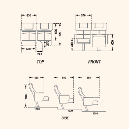 ZIGMA Auditorium Chairs (Kindly contact us before ordering)