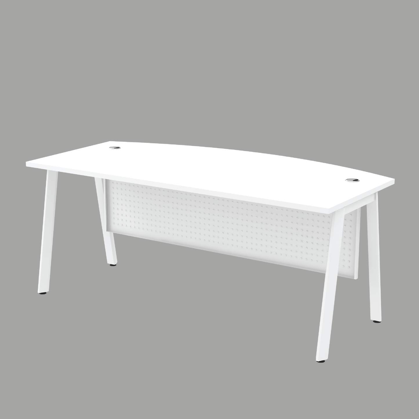 Executive Desk with Metal Modesty Panel (AS)