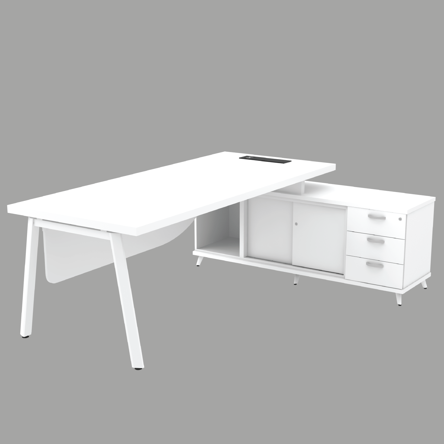 Director Table Set with 3 Drawer (AS)