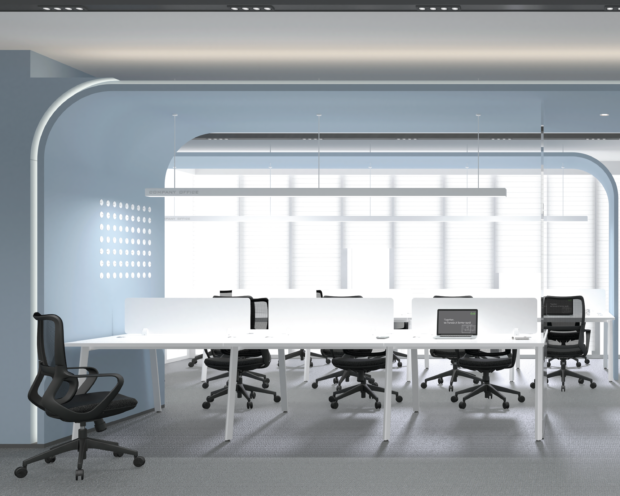 6-Seater Workstation (A) (Kindly contact us to order)