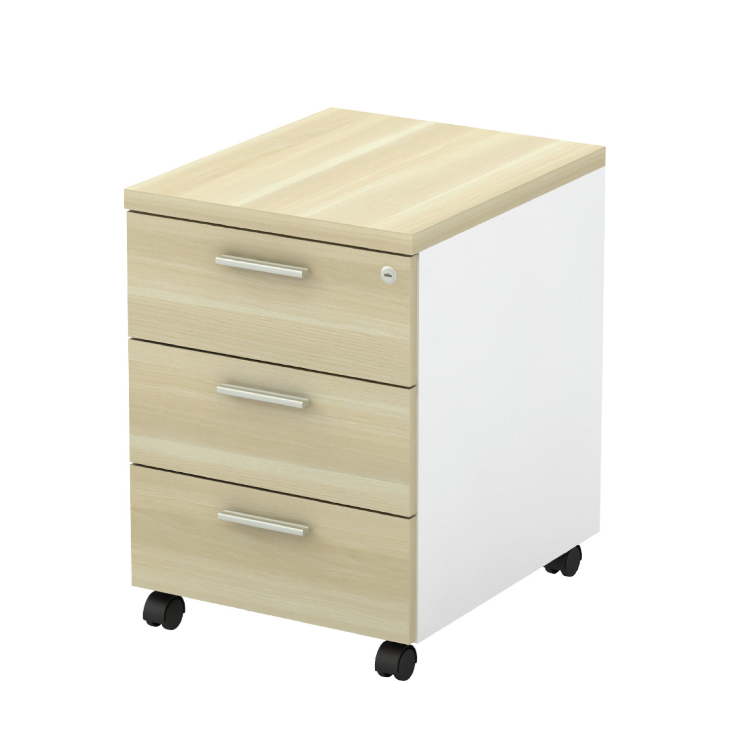 Mobile Pedestal 3 Drawer 3D (B)