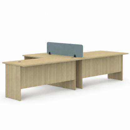 2 Seater L-Shape Table Workstation (EX)