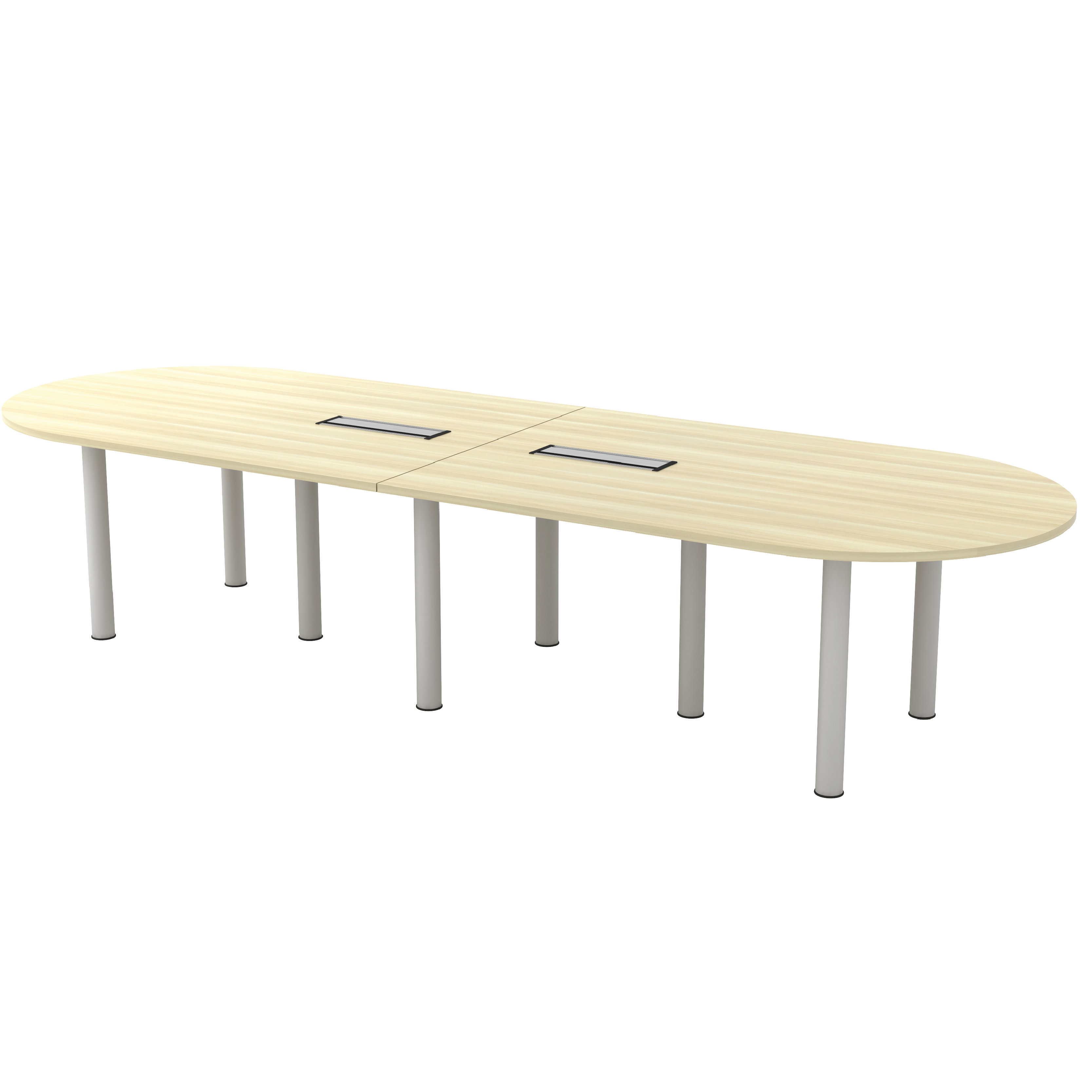 Oval Shape Meeting Table (B) - 3600W x 1200D x 750H mm