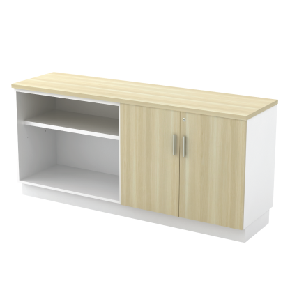 Open Shelf + Swinging Door Low Cabinet (B)