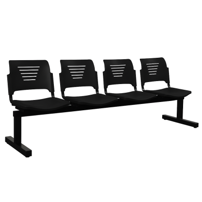 PEW3 - 2 to 4 Seater Link Waiting Chair/Stadium/Aduitorium Chair (PP Shell)