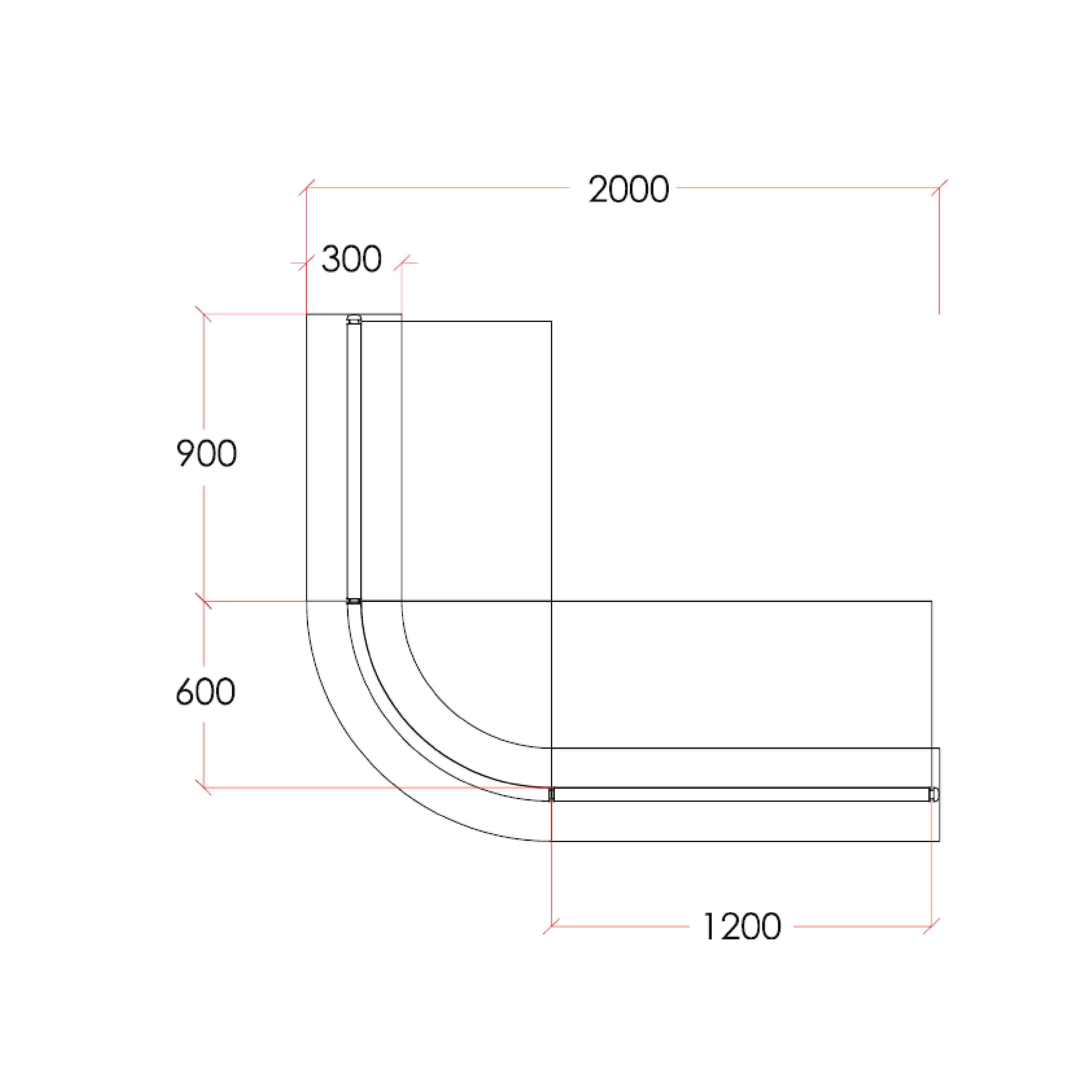 Passi Reception Counter Table (M)