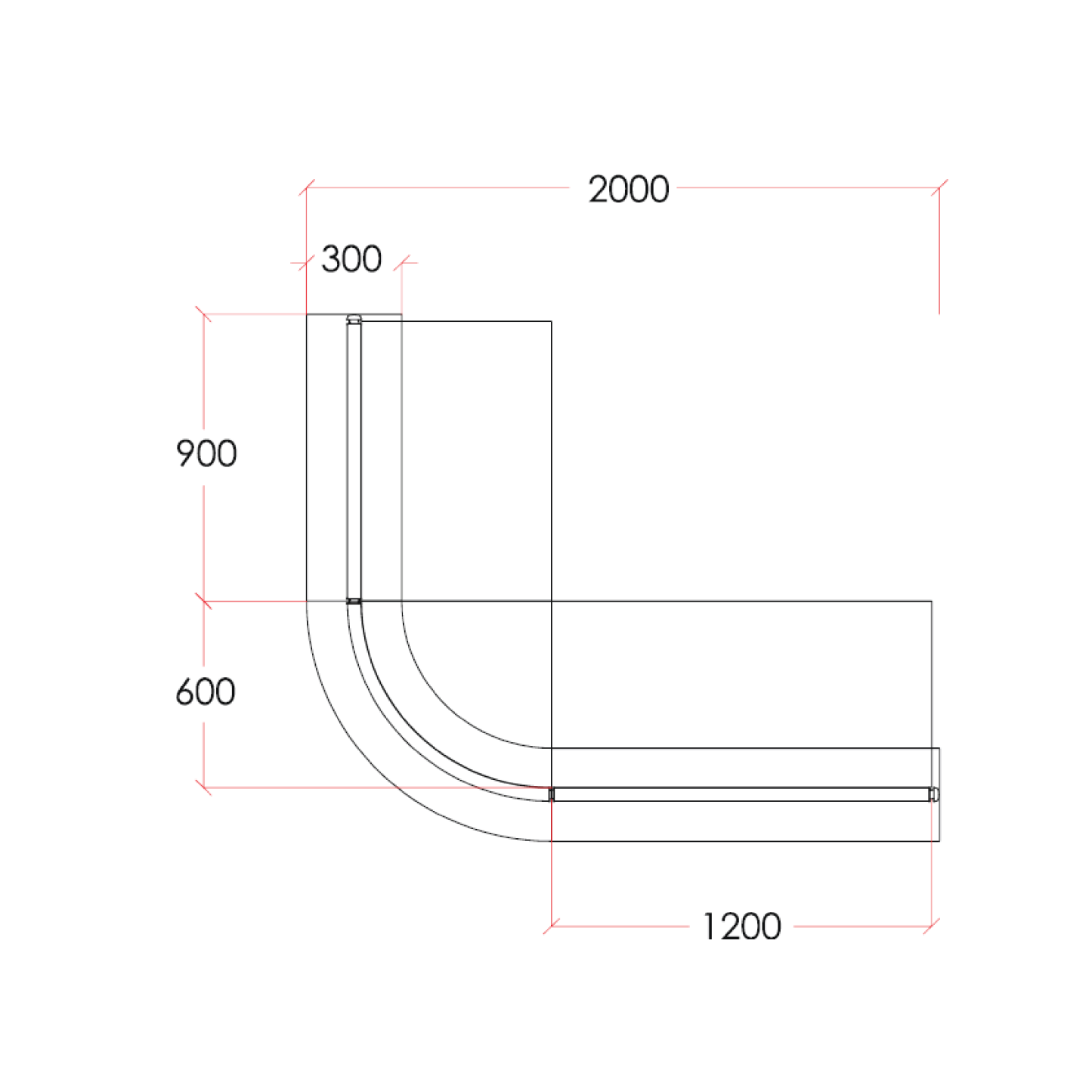 Passi Reception Counter Table (M)
