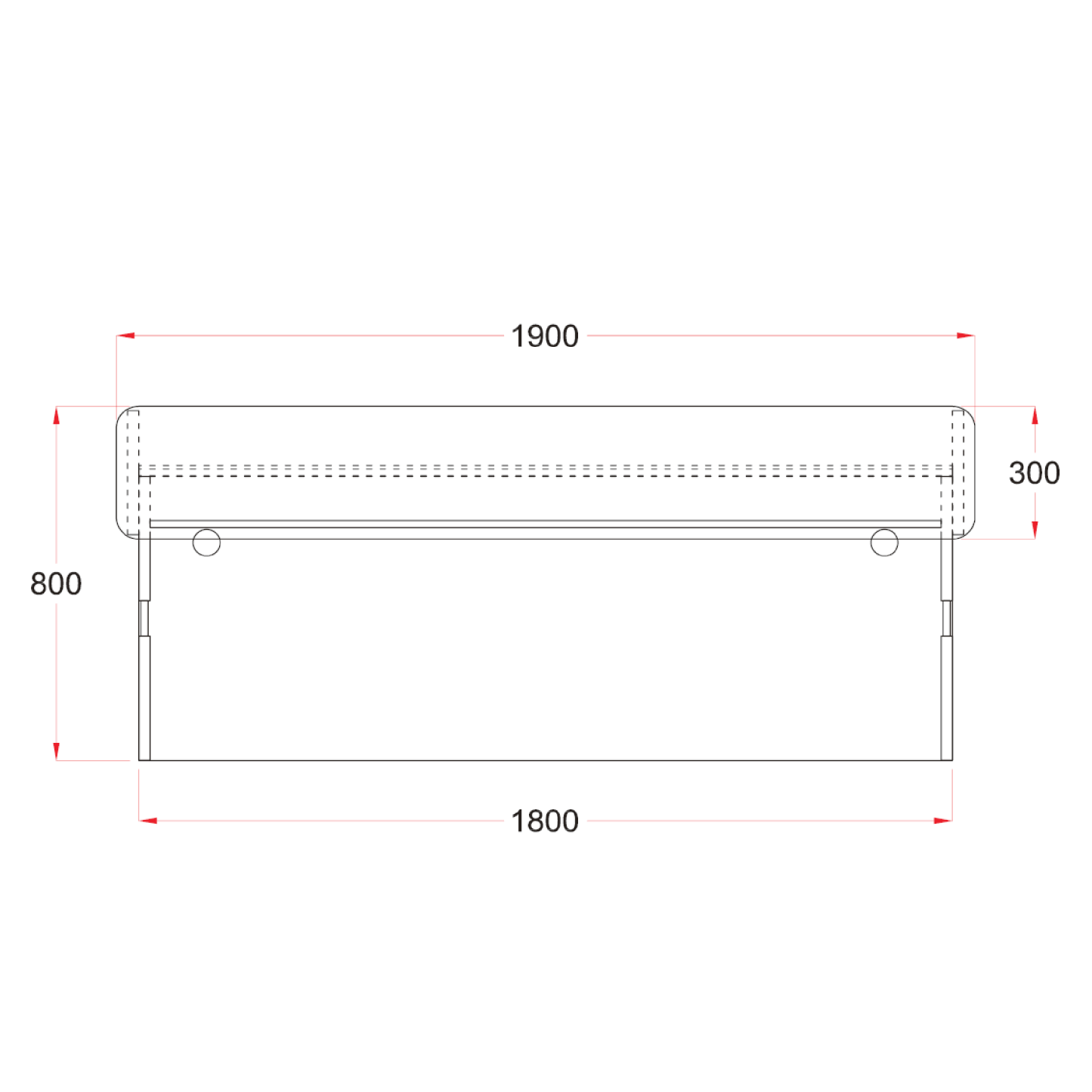 Stia Reception Counter Table (M)