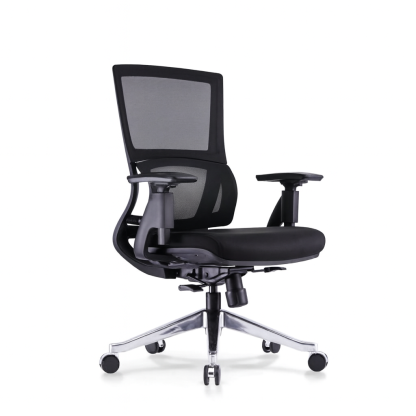 LITA 2 Medium Back Chair - with aluminium legs