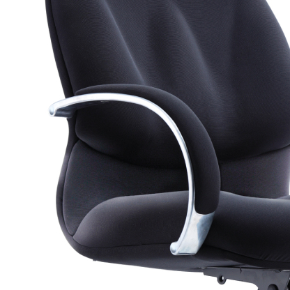 Ombak 2 Low Back Chair (fabric) - with chrome metal base leg