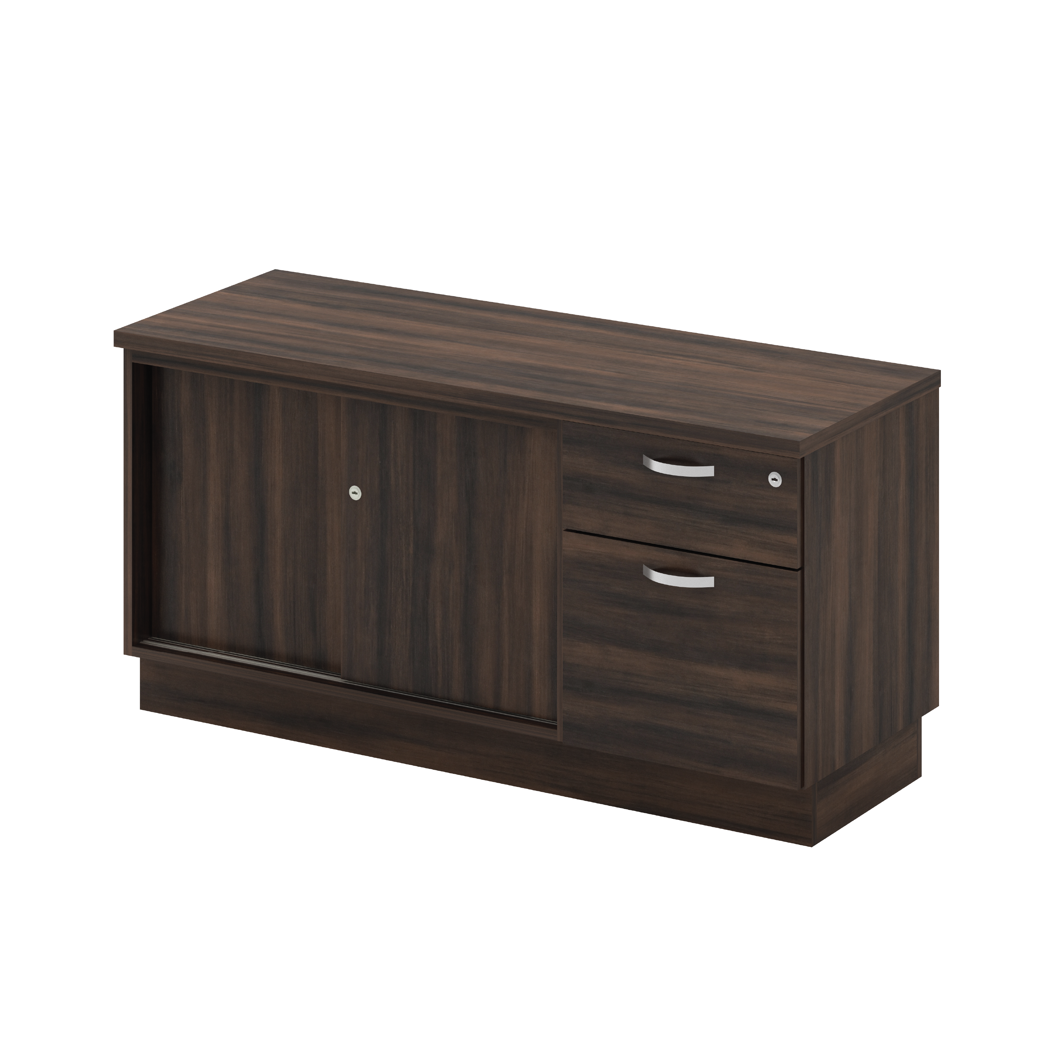 Side Cabinet - Sliding Door + Fixed Pedestal 1D1F (EX)