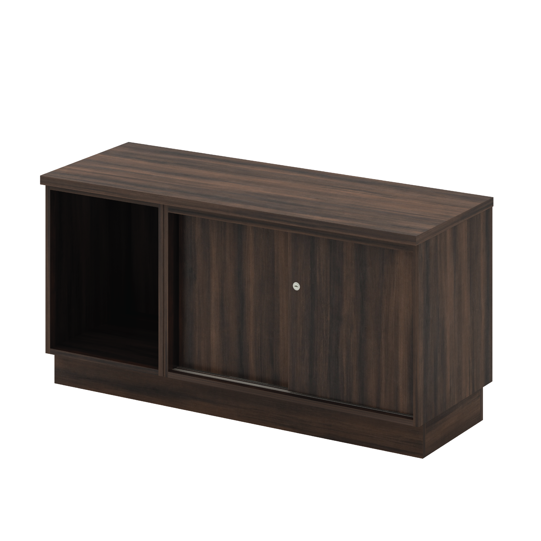Side Cabinet - Open Shelf + Sliding Door (EX)