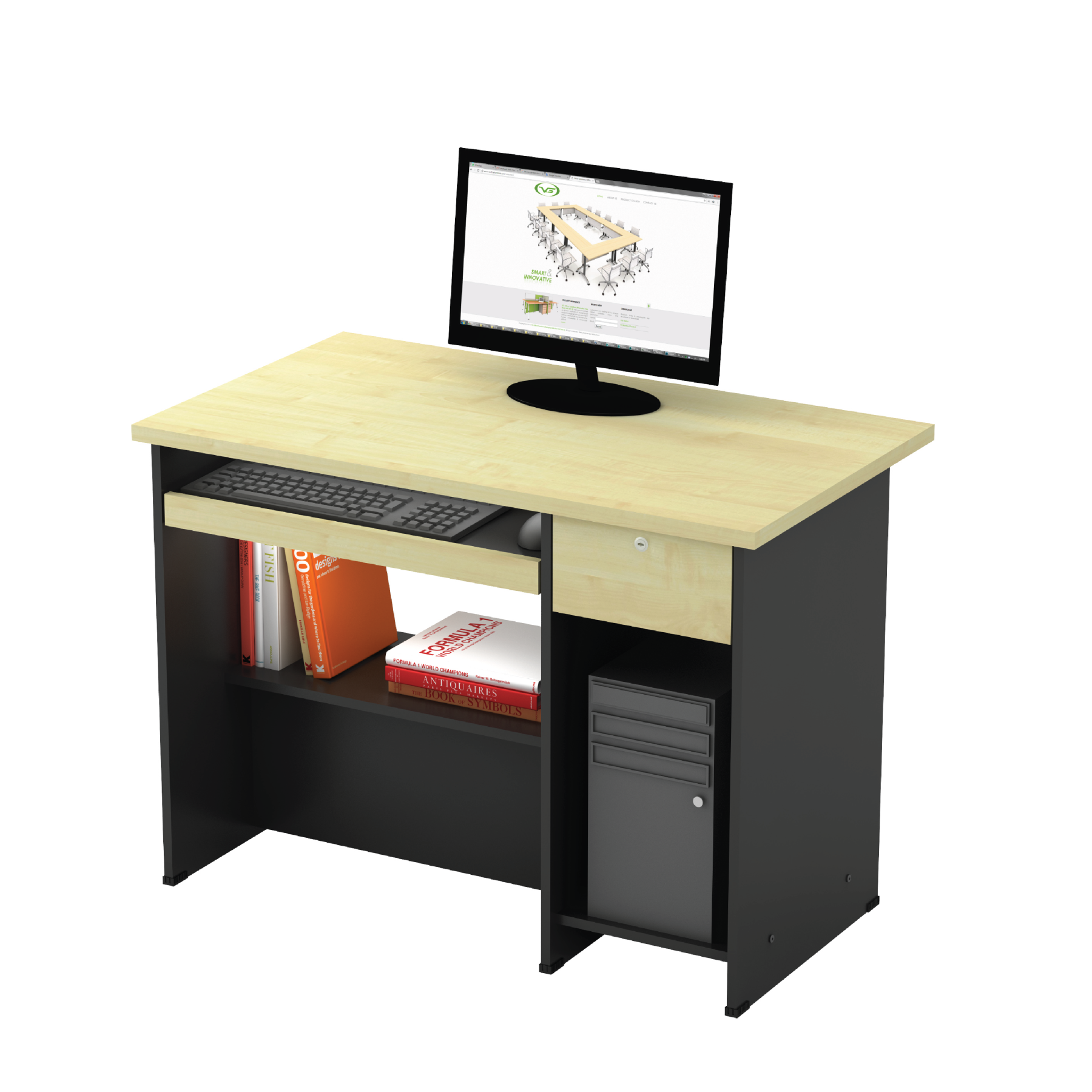 Computer Work Table - 1050W x 600D mm (G)