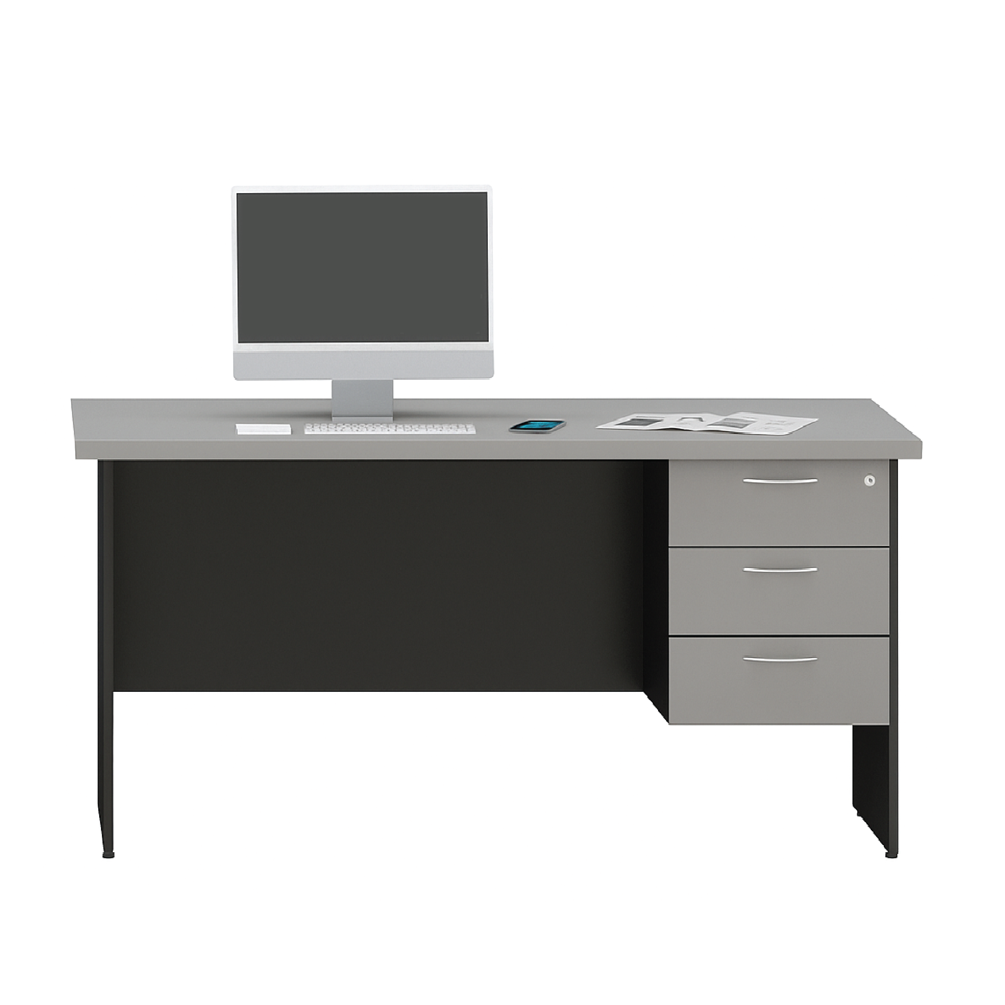 Basic Single Table Work Set + 3D Fixed Pedestal (G)