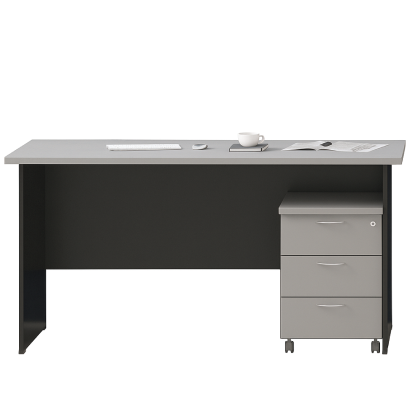 Basic Single Table Work Set + 3D Mobile Pedestal