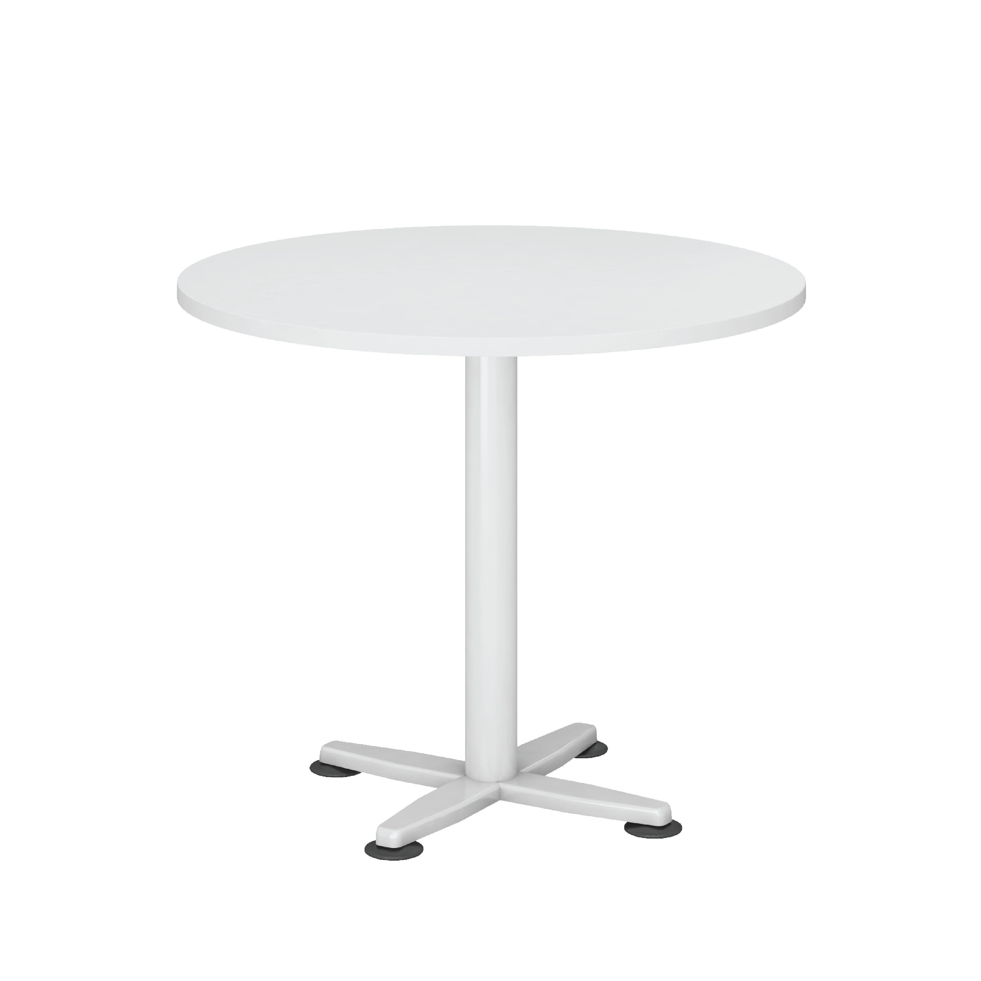 Round Discussion Meeting Table - White (H) - 900dia / 1200 dia mm