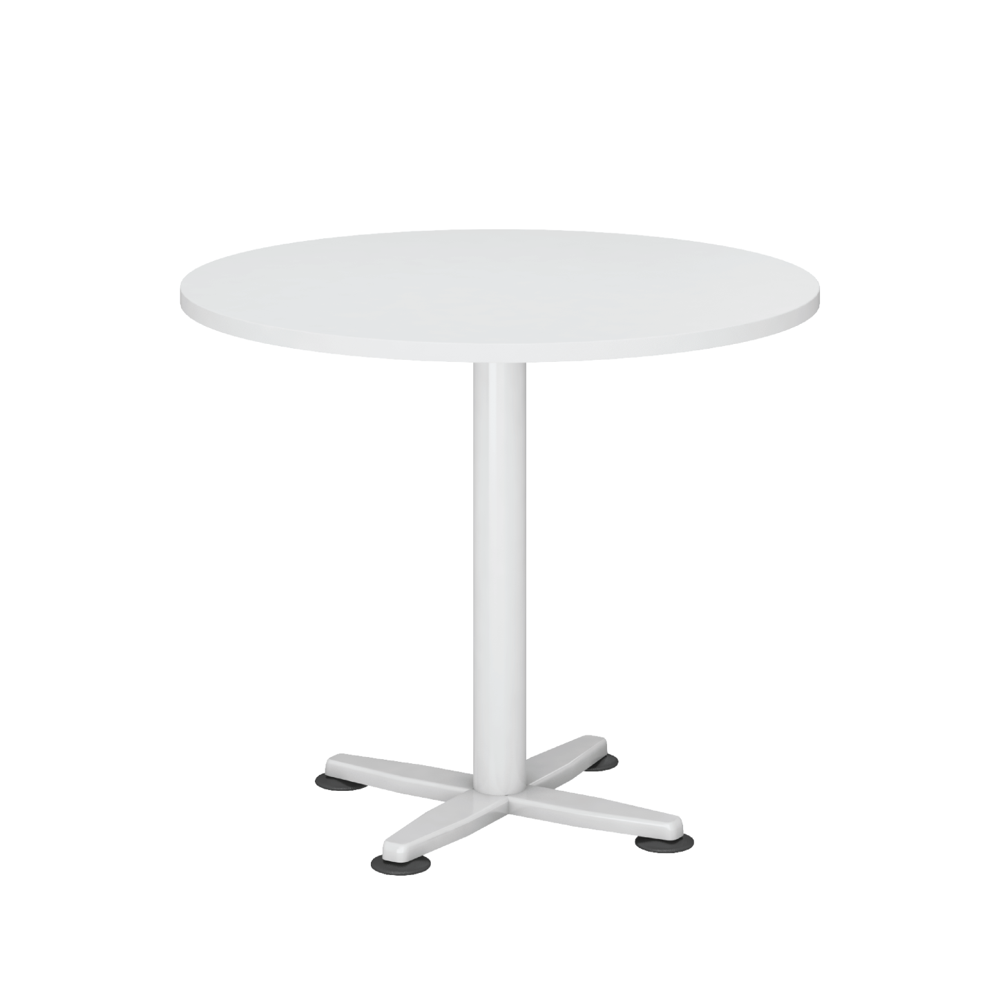 Round Discussion Meeting Table - White (H) - 900dia / 1200 dia mm