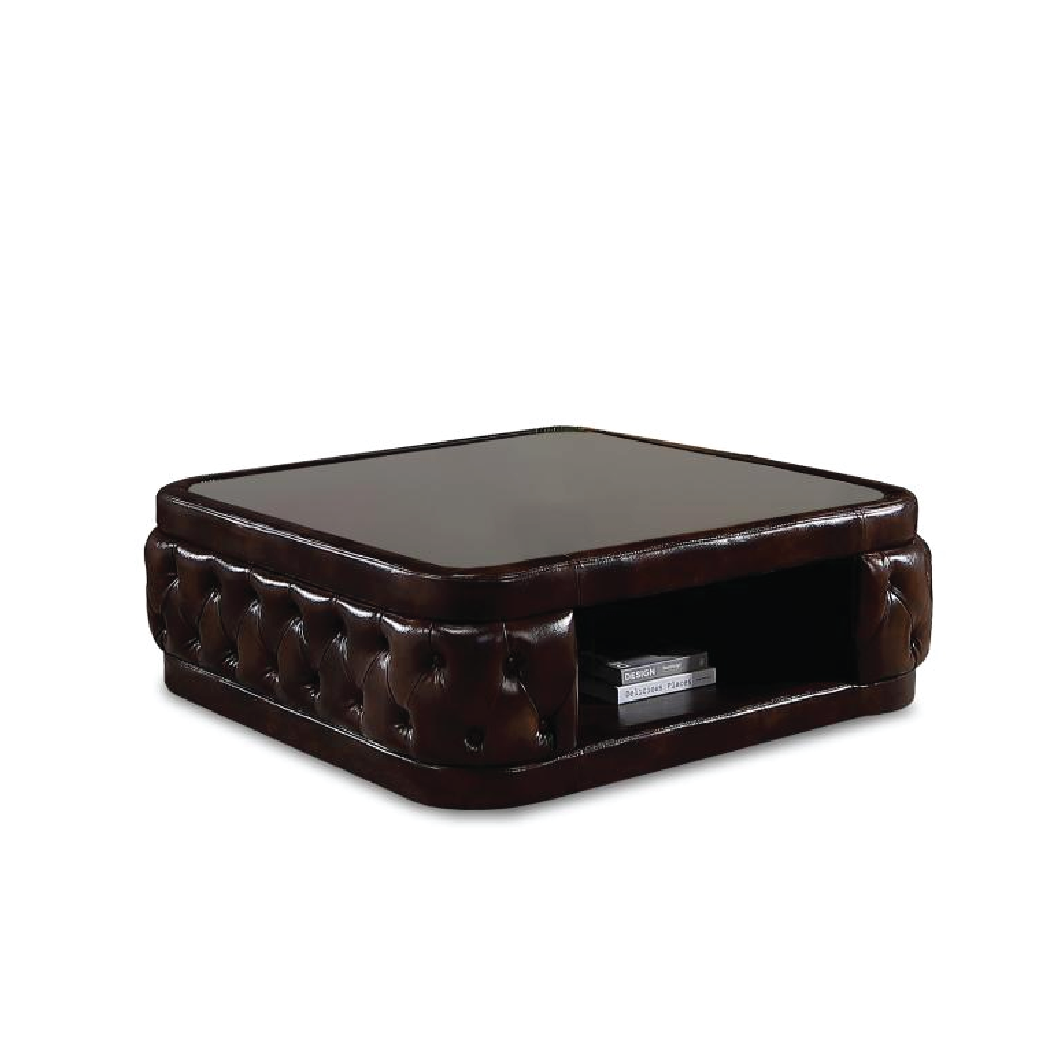 Retro PU Square Coffee Table - 900W