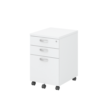 Mobile Pedestal 2D1F - WHITE (H)