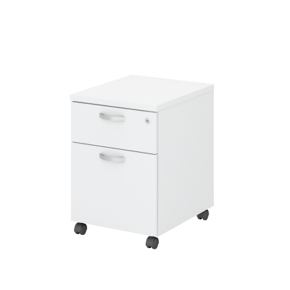 Mobile Pedestal 1D1F - WHITE (H)