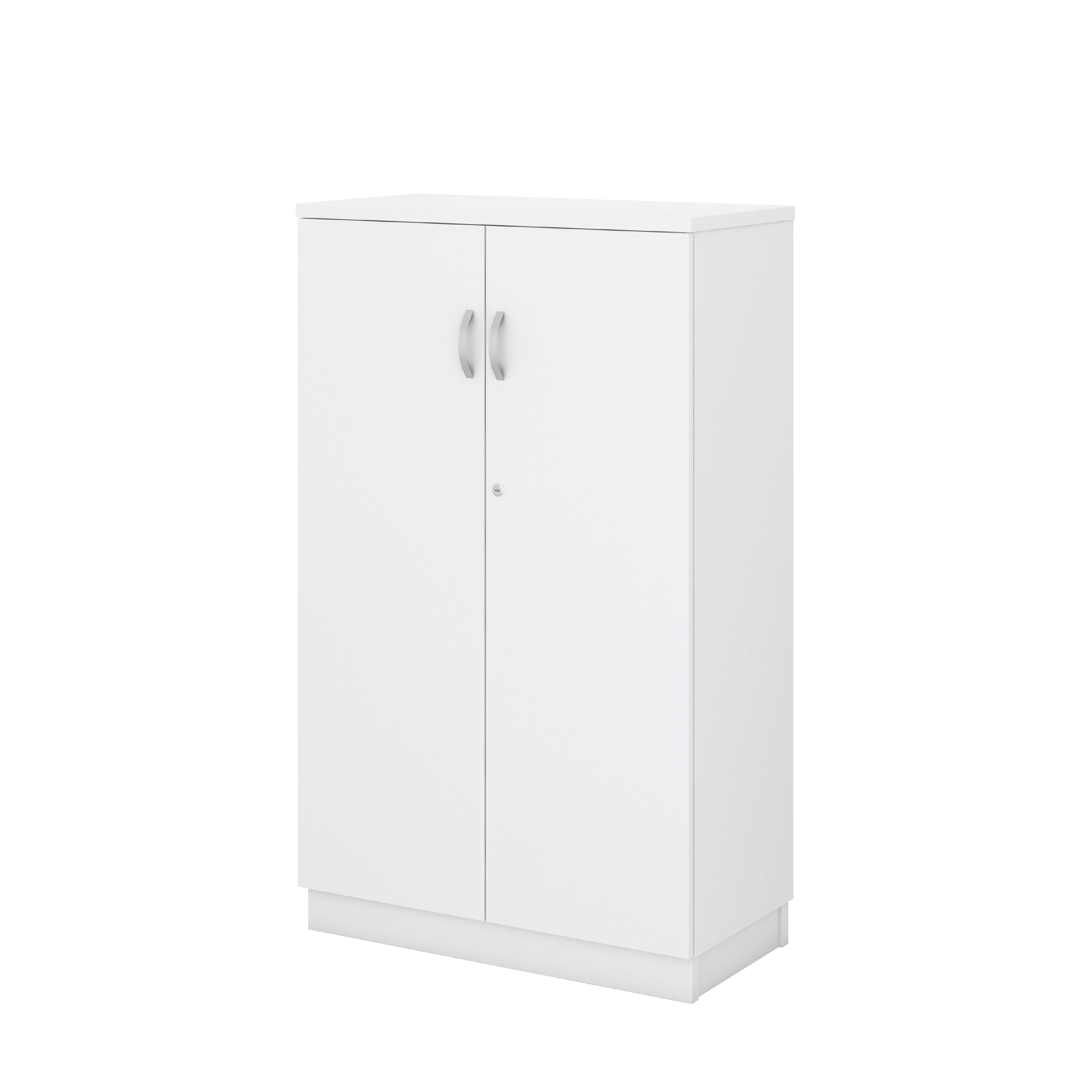 Swinging Door Medium Height Cabinet - WHITE (H) 1310H mm