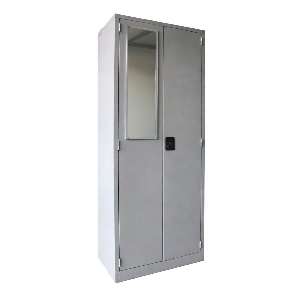 Full Height Steel Wardrobe Cabinet - dual door