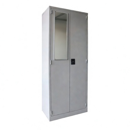 Full Height Steel Wardrobe Cabinet - dual door