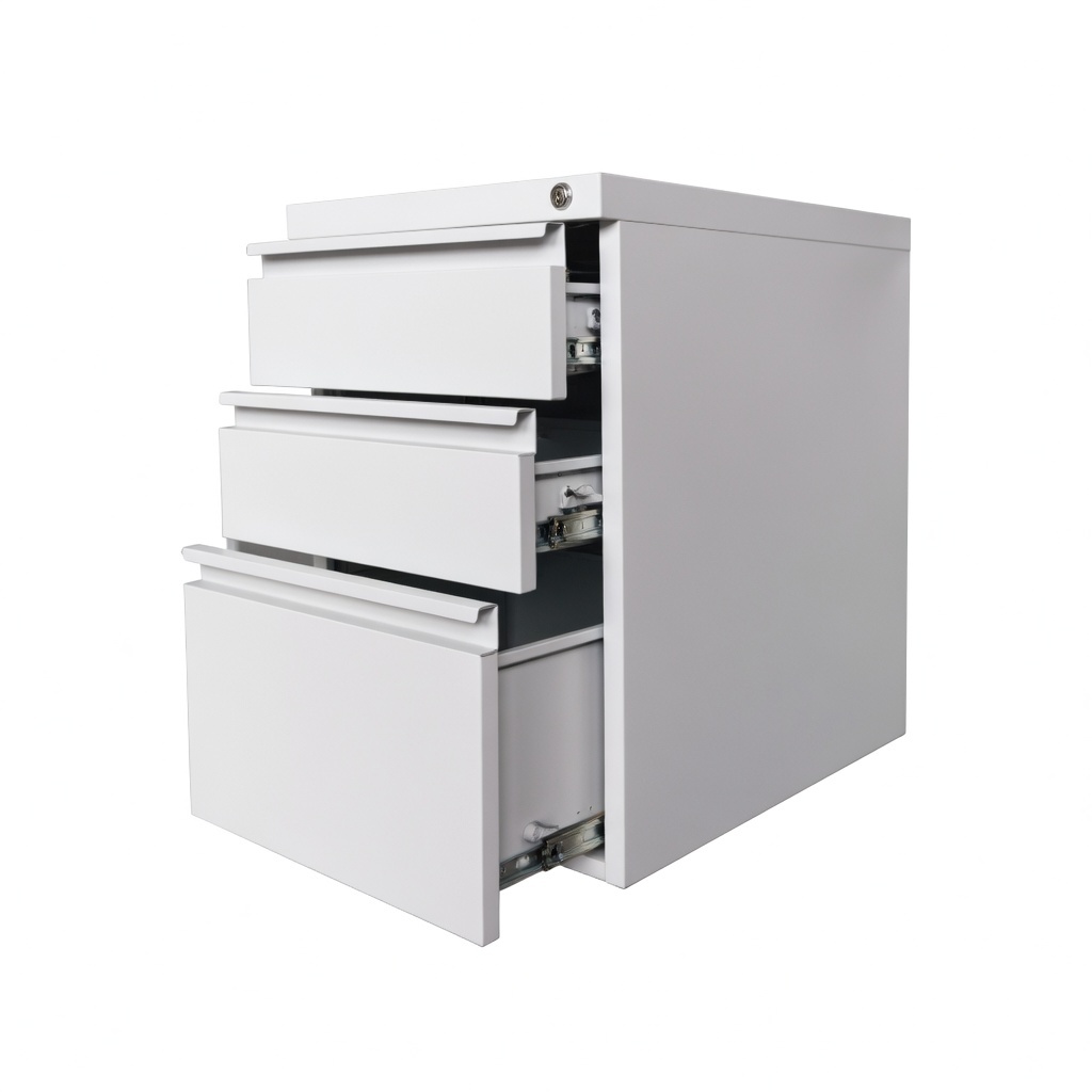 Steel Mobile Pedestal Cabinet 2D1F | Office Drawer Cabinet Malaysia